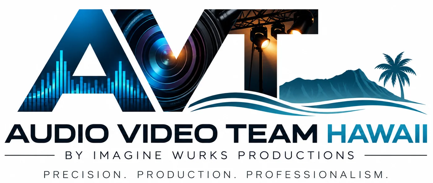 Audio Video Team Hawaii by Imagine Wurks Productions logo
